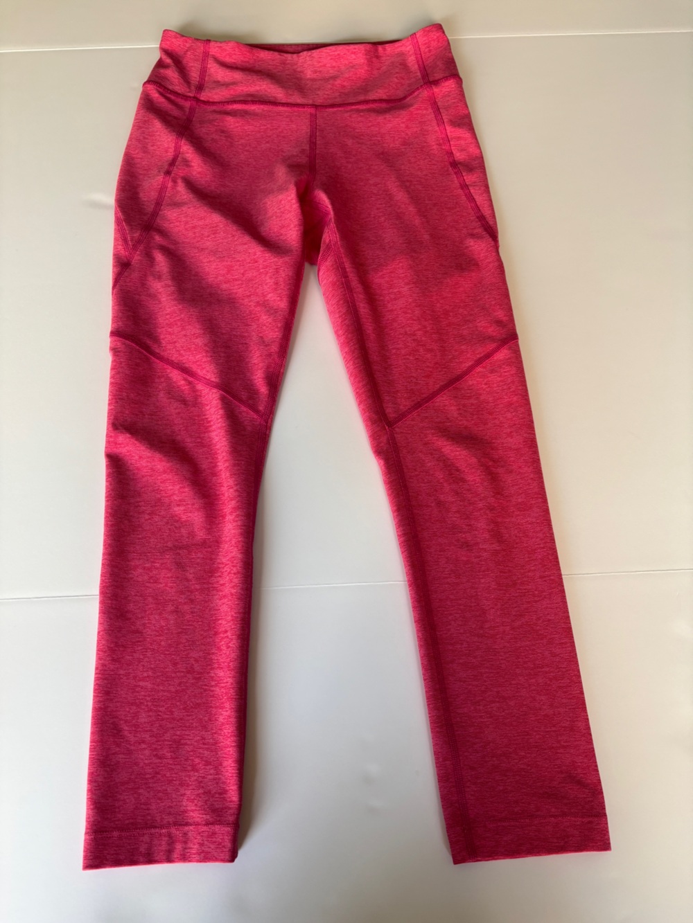 Outdoor Voices Pink Heather Side Pocket Full Length Leggings - Small